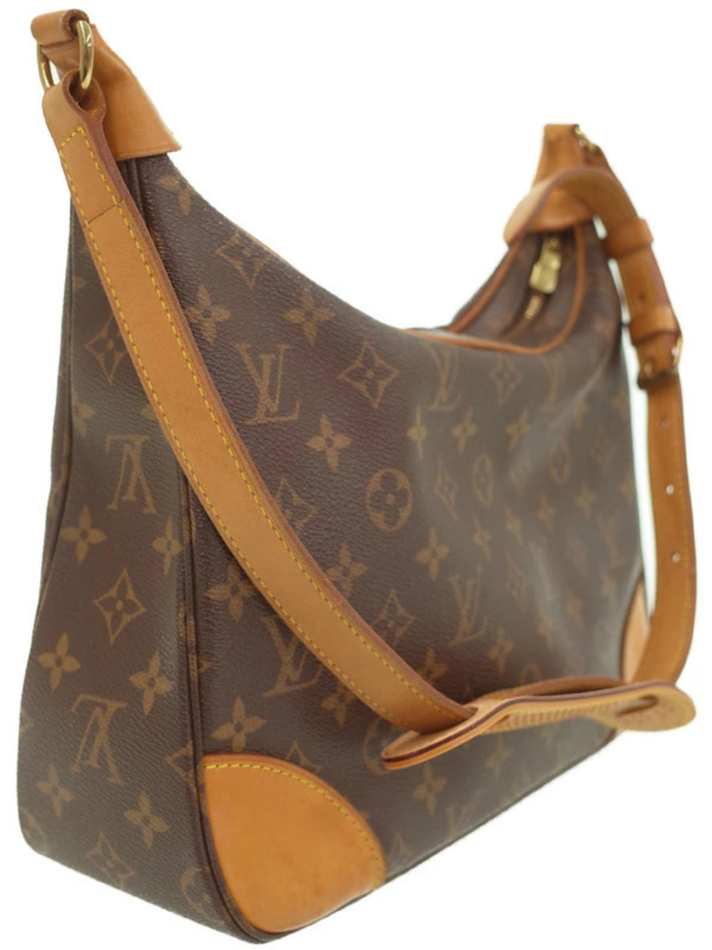 Louis Vuitton Boulogne Shoulder Monogram Bag Brown
